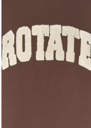 Iris heavy crewneck sweat Chestnut ROTATE